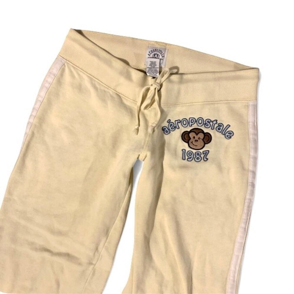 Aeropostale Y2K Yellow Monkey Sweatpants – Small